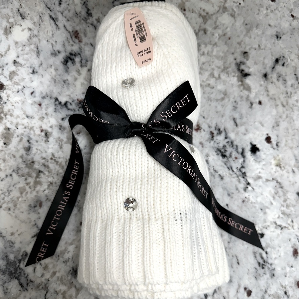 Victoria’s Secret, Scarf & Hat w/Rhinestones